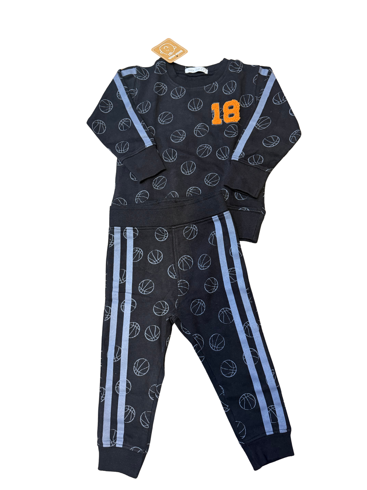 Little Mish Basketball Sweat Set