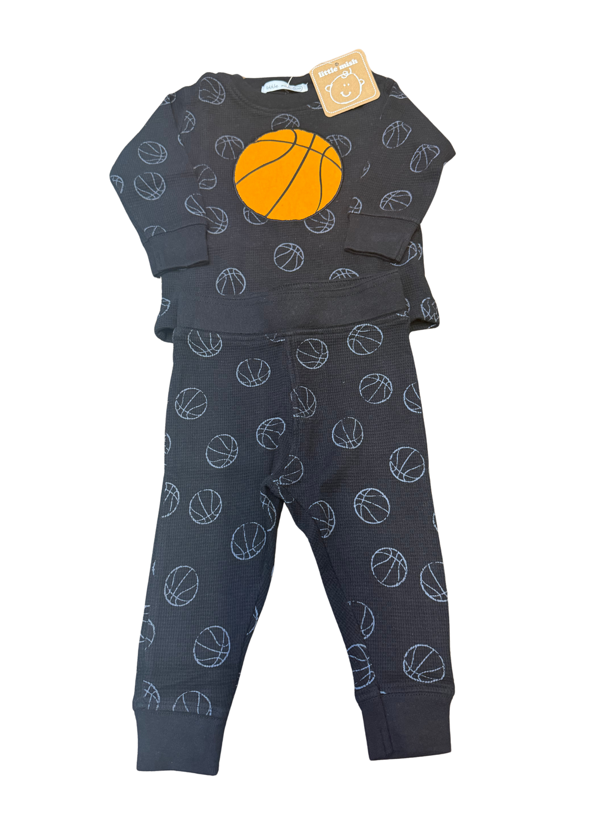 Little Mish Basketball Set Waffle Pant