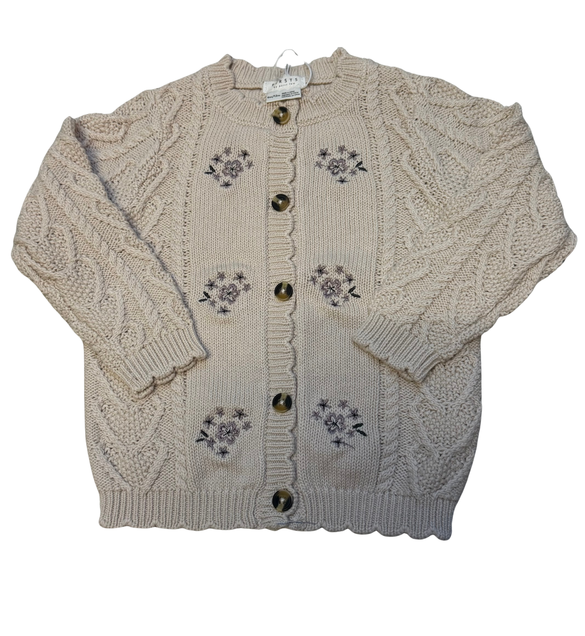 Petit Lem Flower Cardigan
