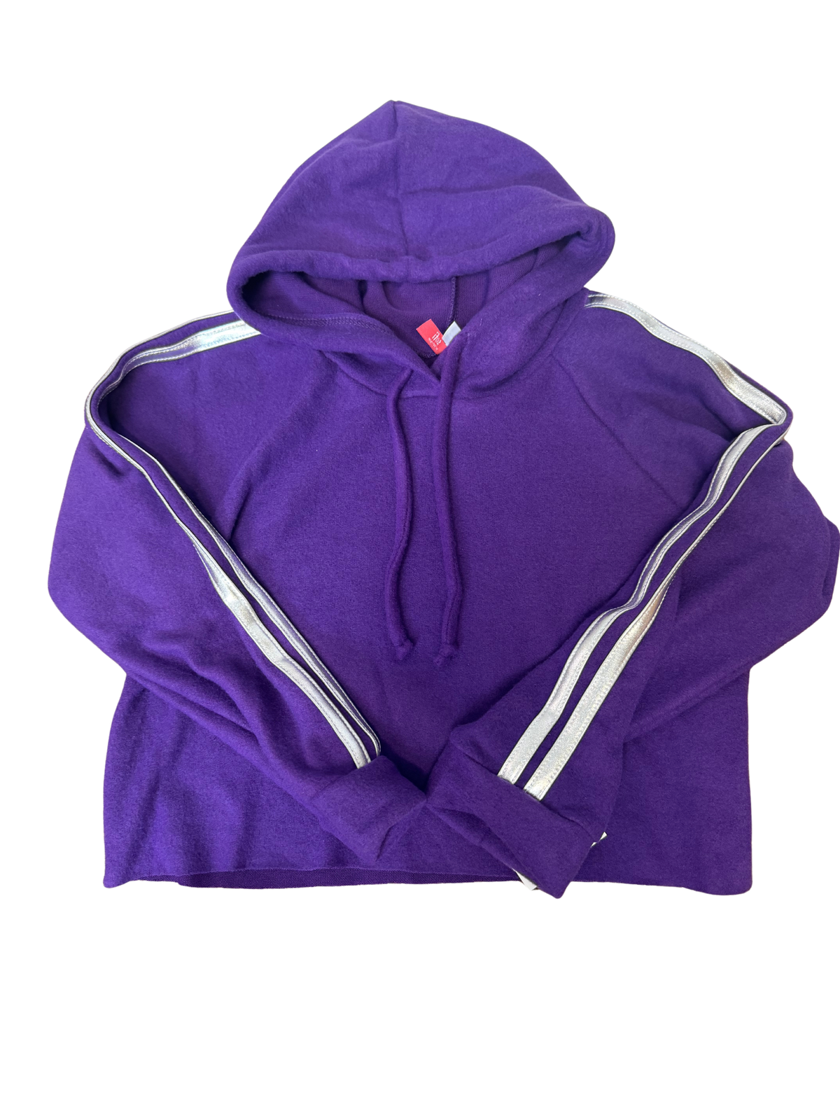 Sofi Purple Silver Stripes Hoodie