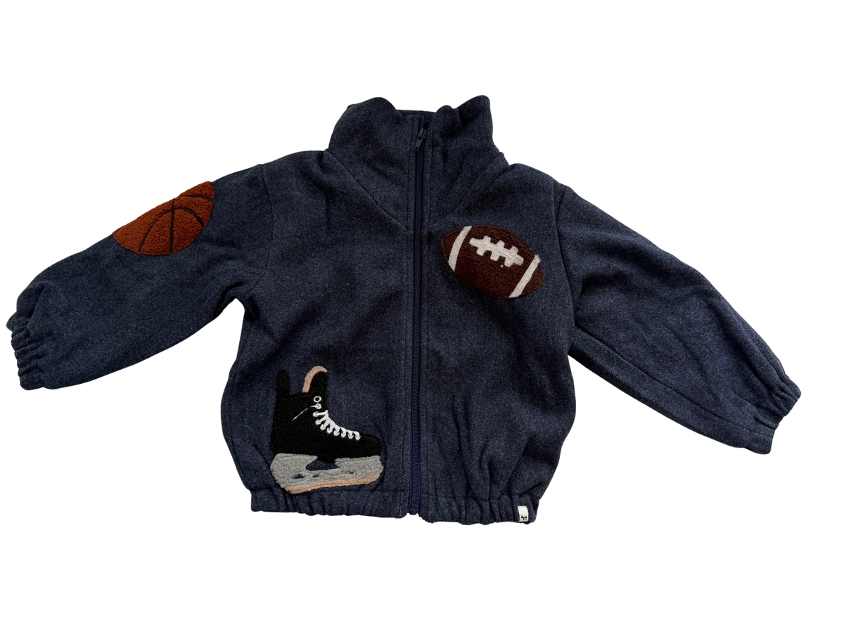 Oh Baby Sports Appliqué Fall Tahoe Jacket