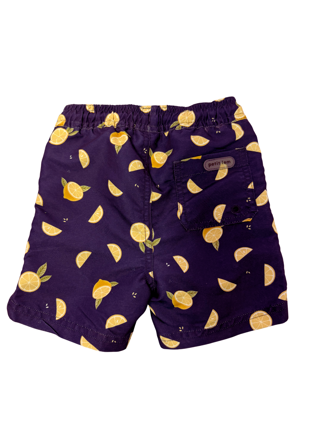 Petite Lem Lemon Swim Trunk