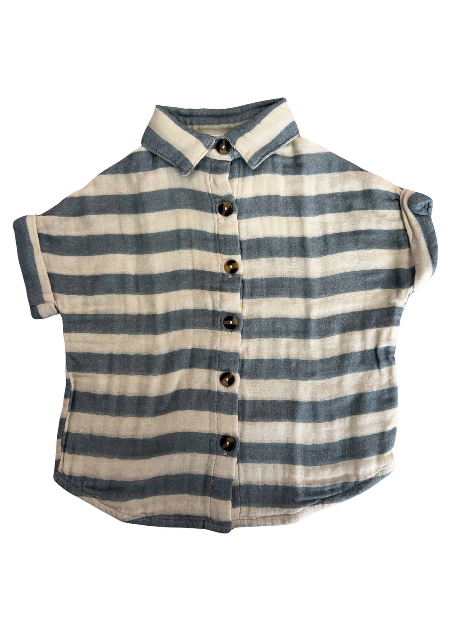 Lou Lou & Co Striped Button Down Shirt