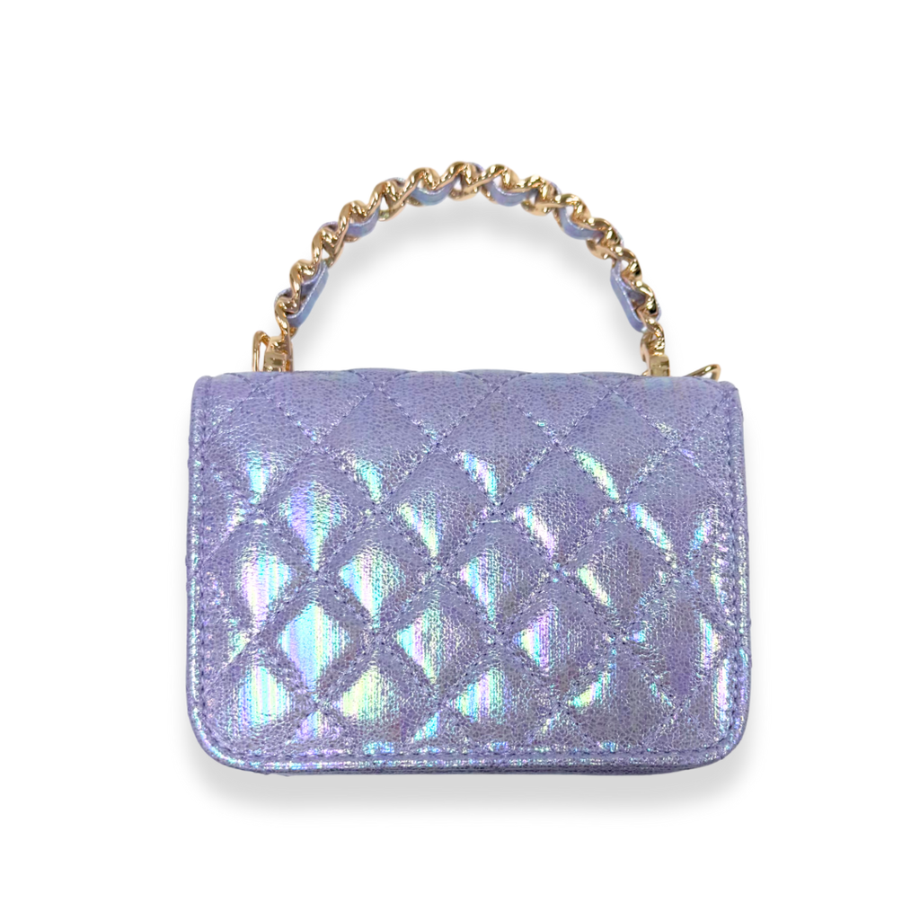 Doe A Dear Shiny Quilted Purse