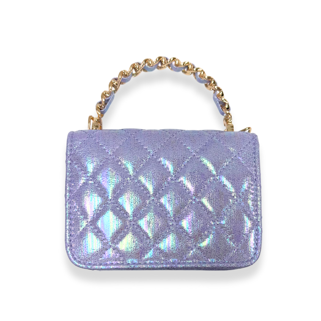 Doe A Dear Shiny Quilted Purse