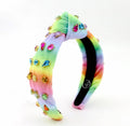 Kid and Tween Rainbow Velvet Knotted Headband