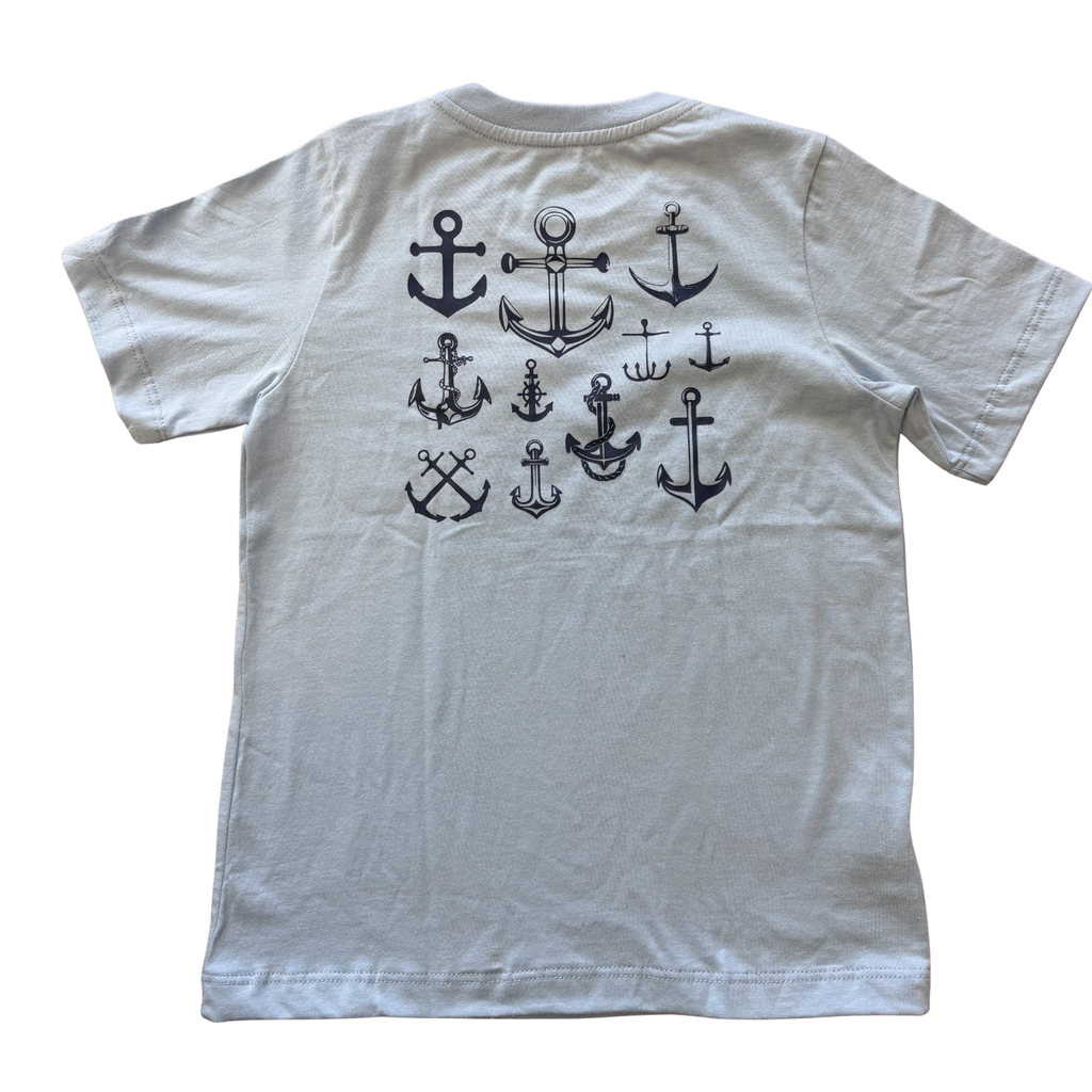 Coolybri Lt. Blue Anchors Pocket Tee