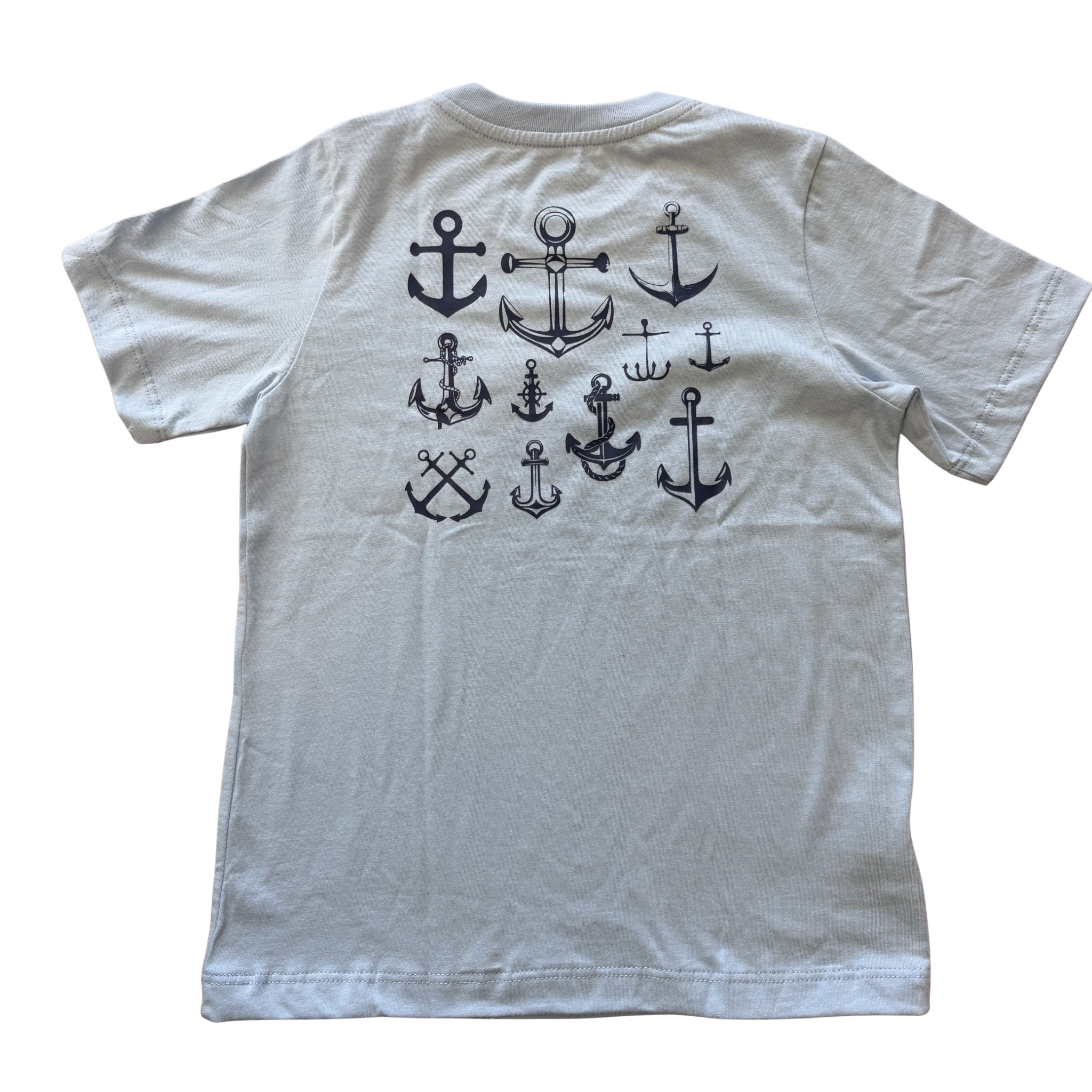 Coolybri Lt. Blue Anchors Pocket Tee