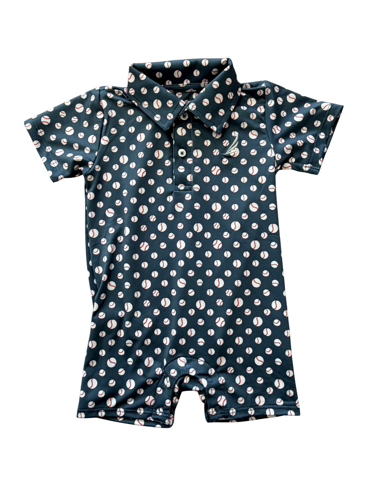 Coolybri Navy Baseball Romper