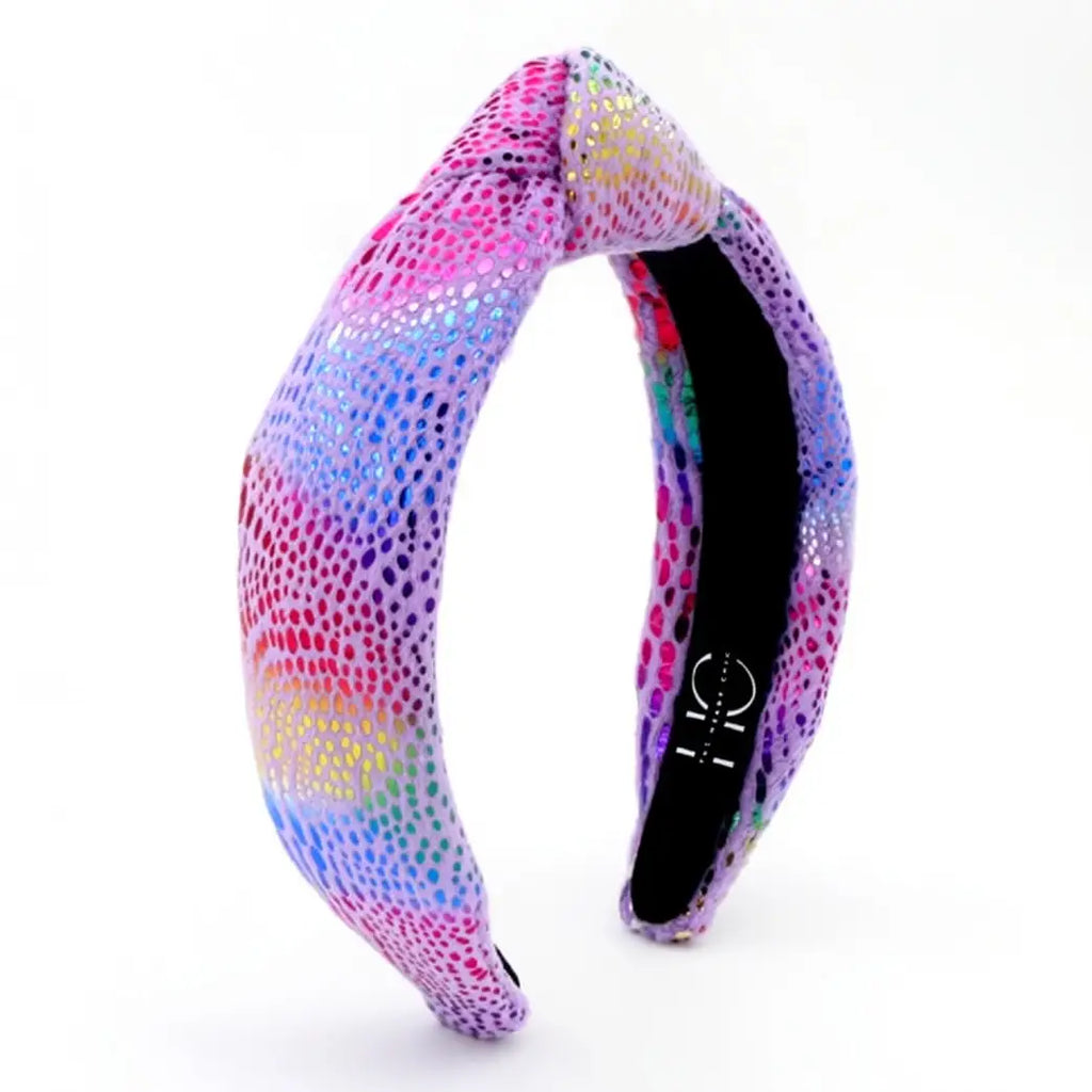 Kid and Tween Lavender Rainbow Velvet Headband