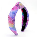 Kid and Tween Lavender Rainbow Velvet Headband