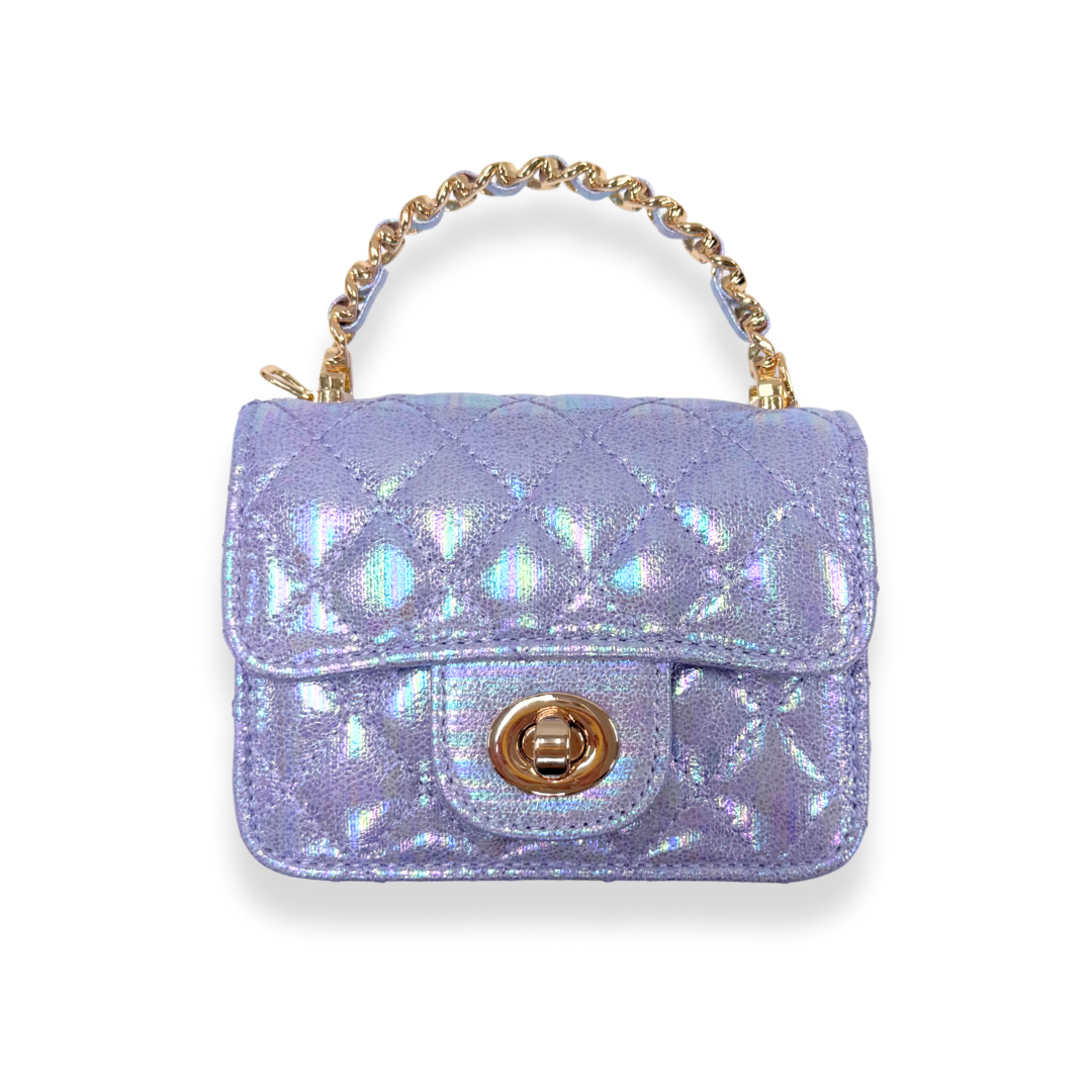 Doe A Dear Shiny Quilted Purse