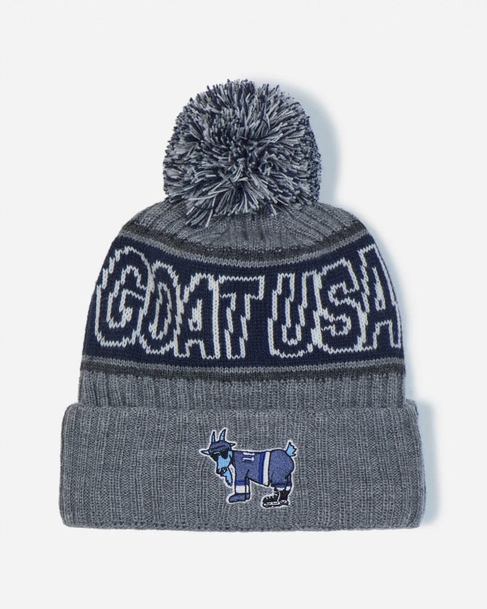 GOAT Bucket Head Pom Pom Beanie