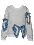Baby Sara Denim Bow L/S