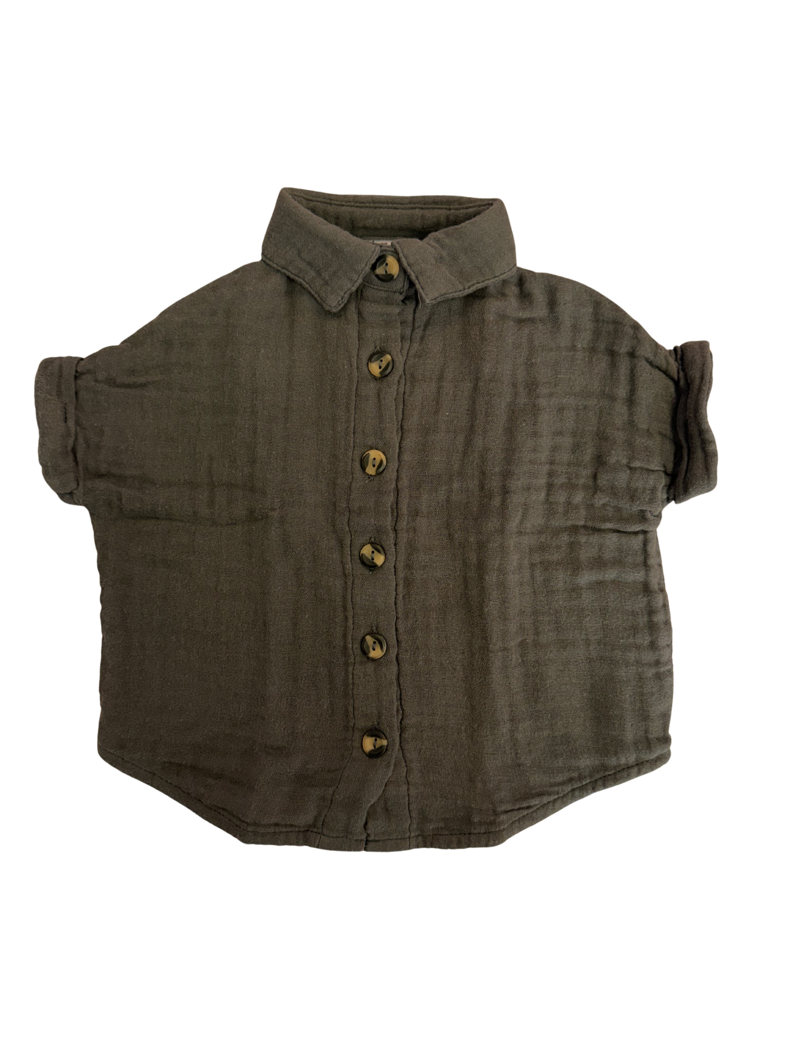 Lou Lou & Co. Charcoal Button Down