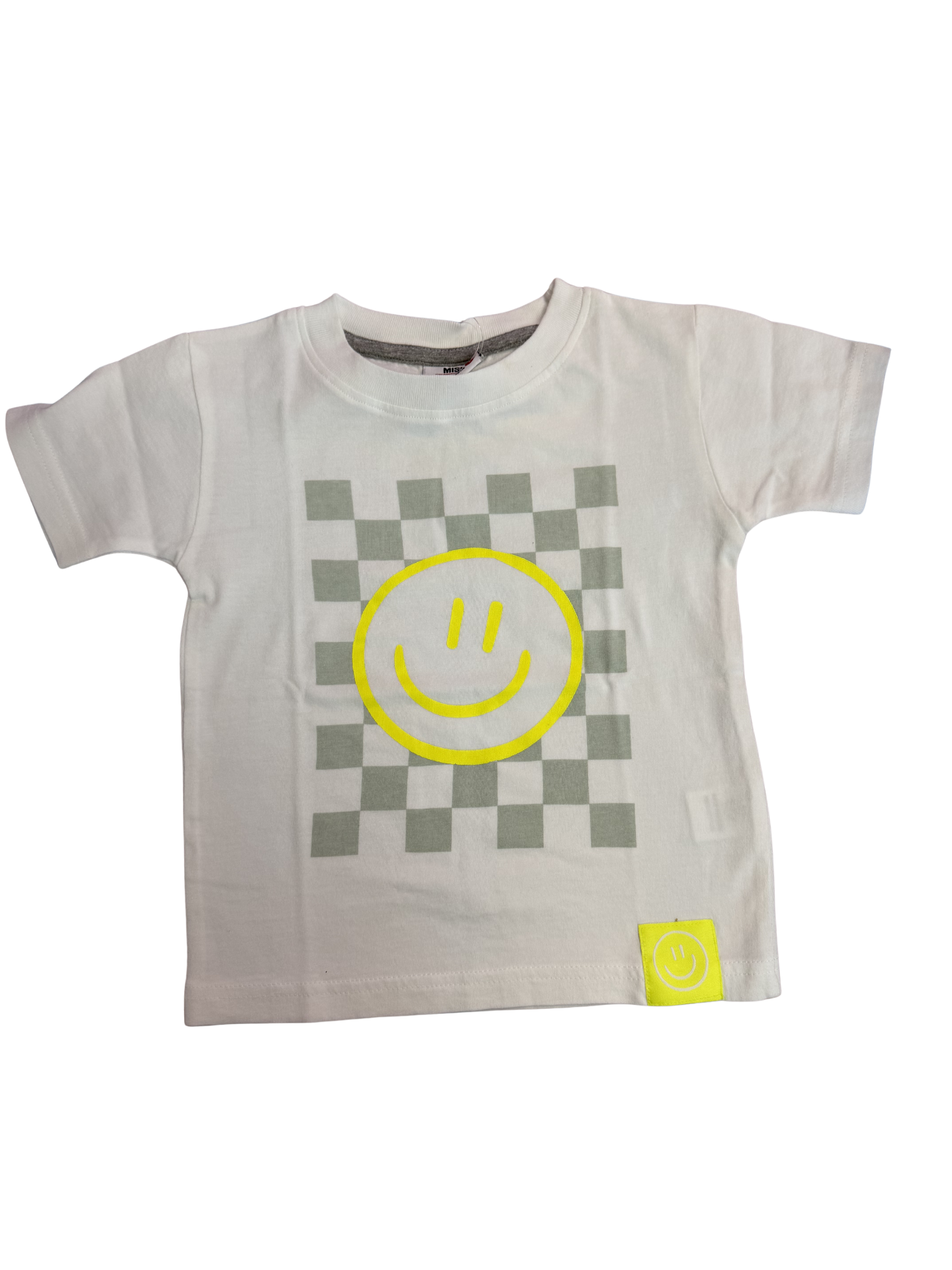 Mish Checkered Smile Tee