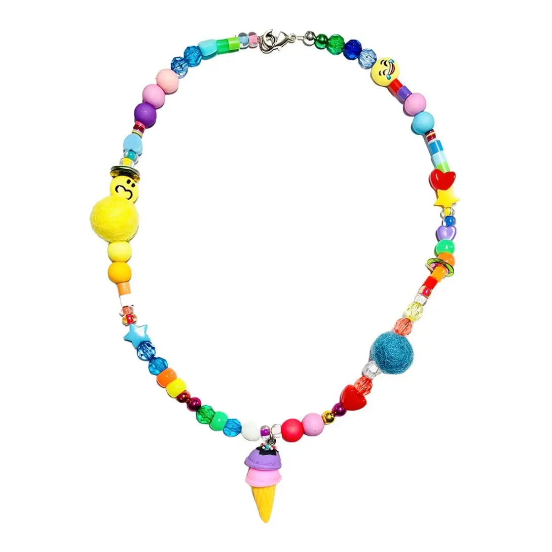Sadies Moon Ice Cream Be Happy Necklace