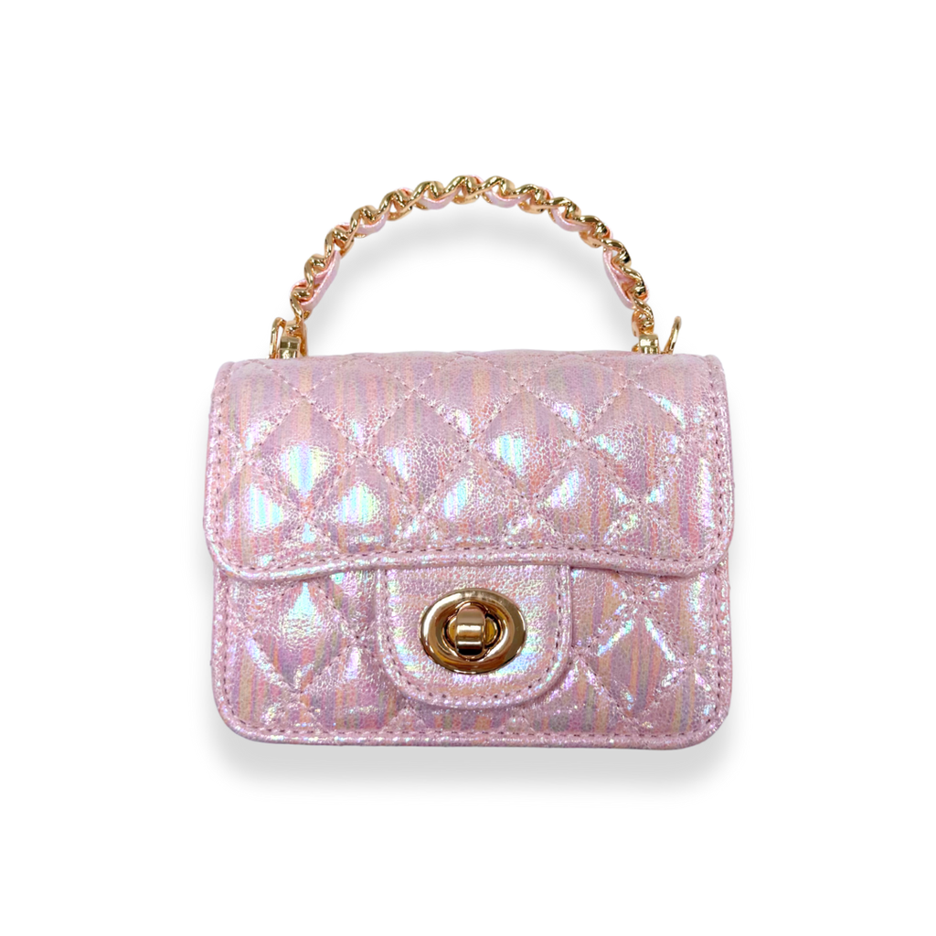 Doe A Dear Shiny Quilted Purse