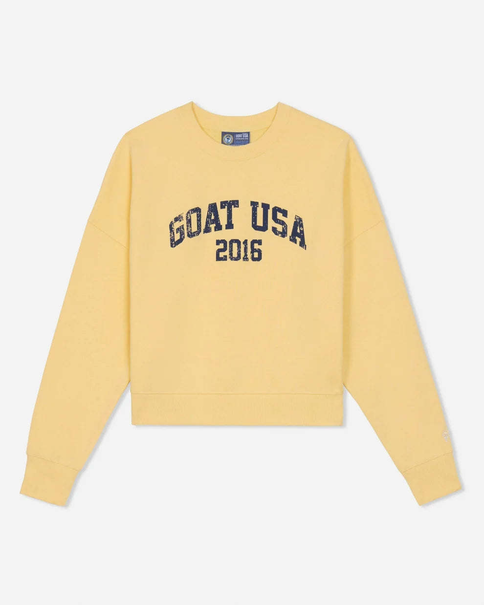 GOAT Girls' Heritage Logo Oversized Crewneck