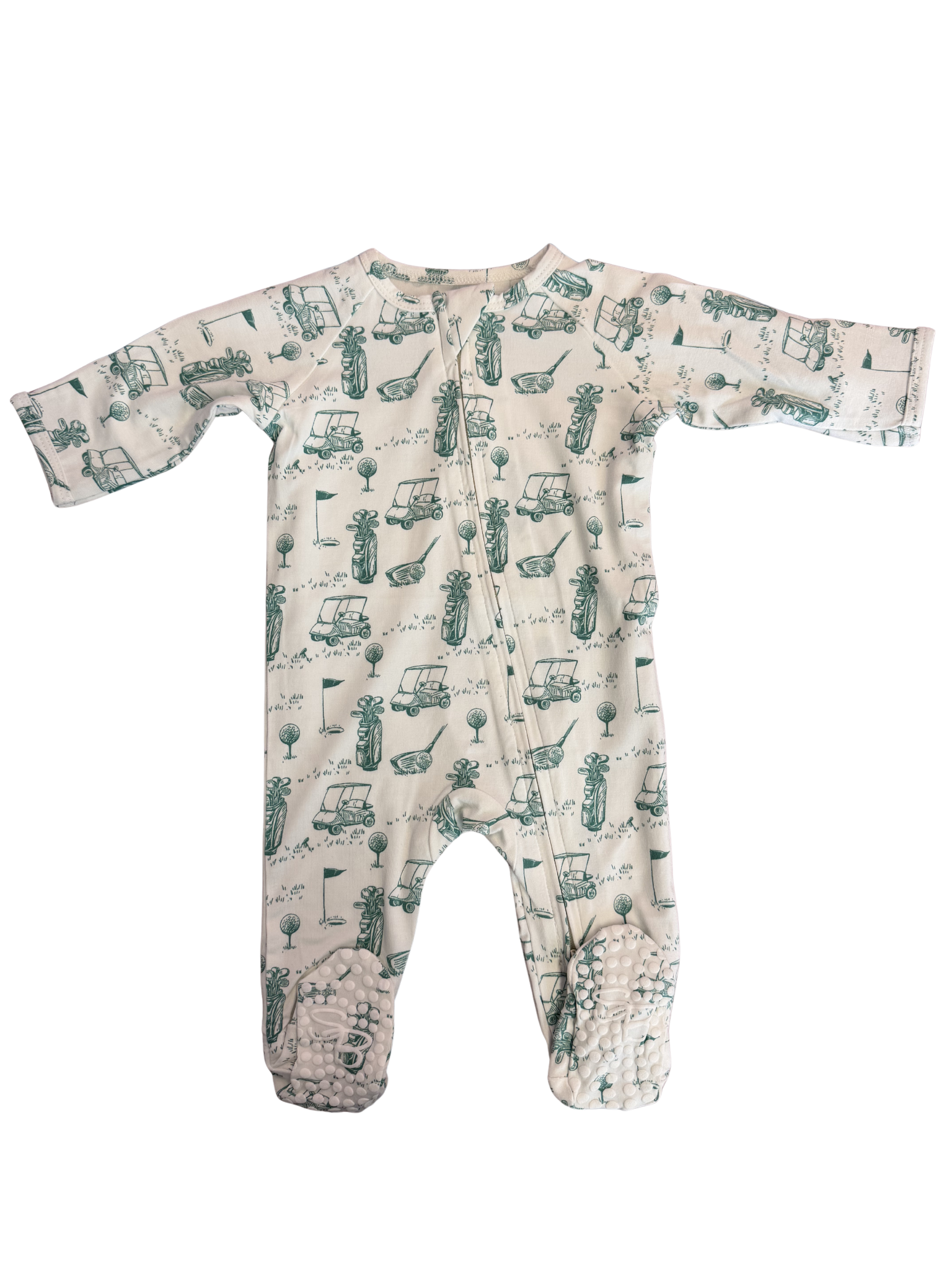Sweet Bamboo 18 Holes Zipper Footie