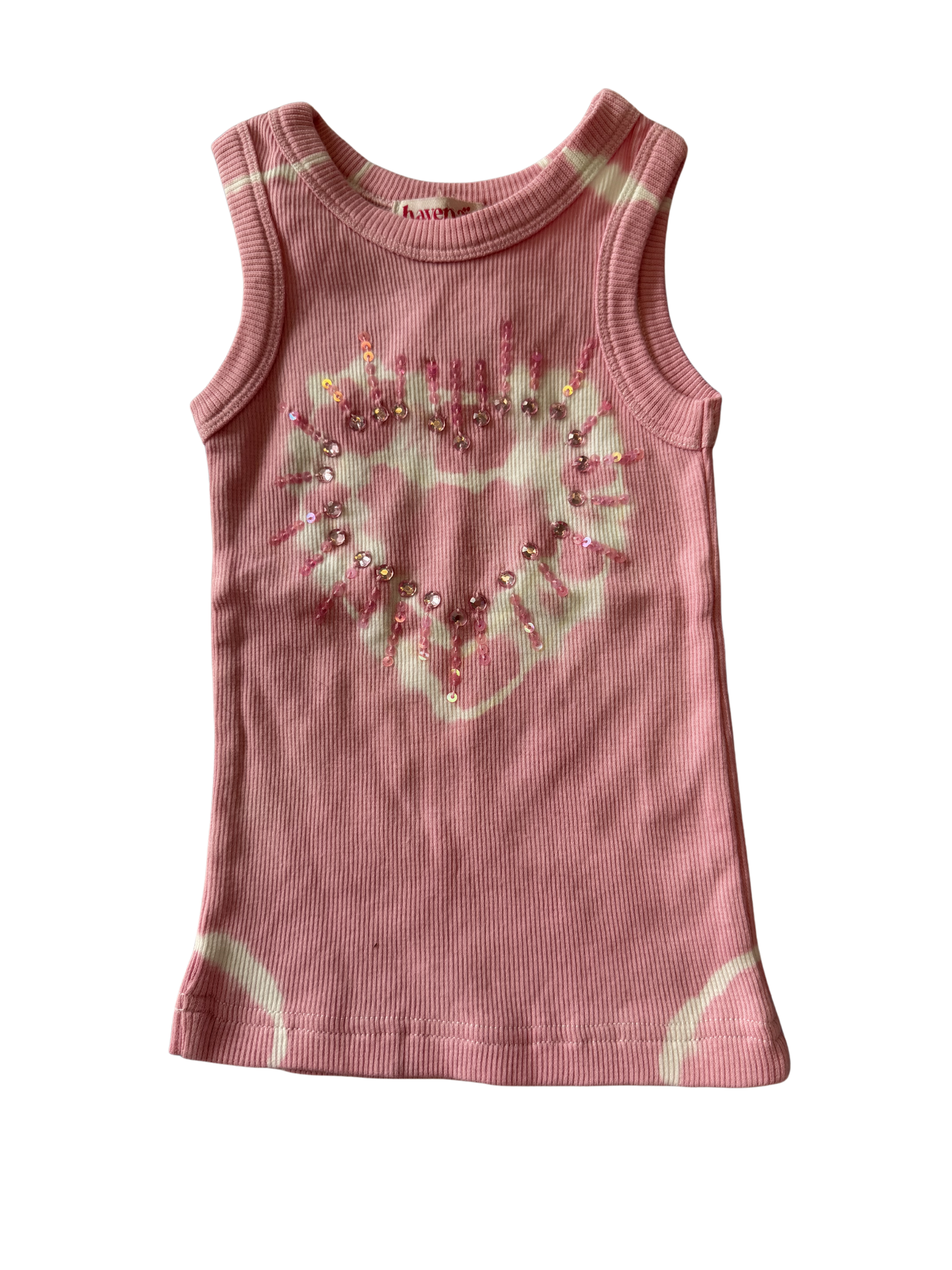 Haven Girl Lexi Heart Tie Dye Tank