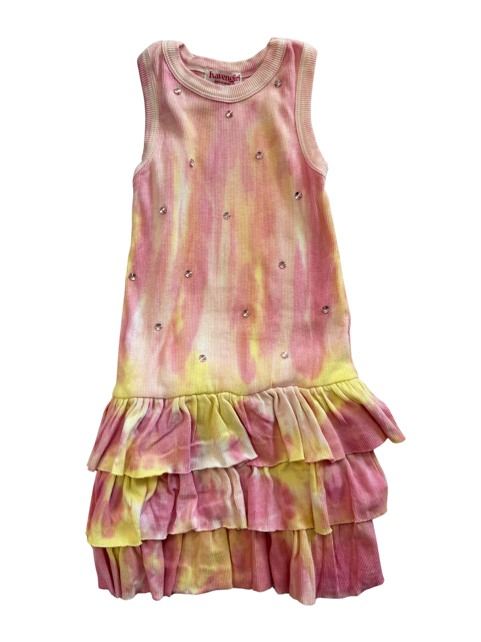 Haven Girl Lexi Tier Tie Dye Dress