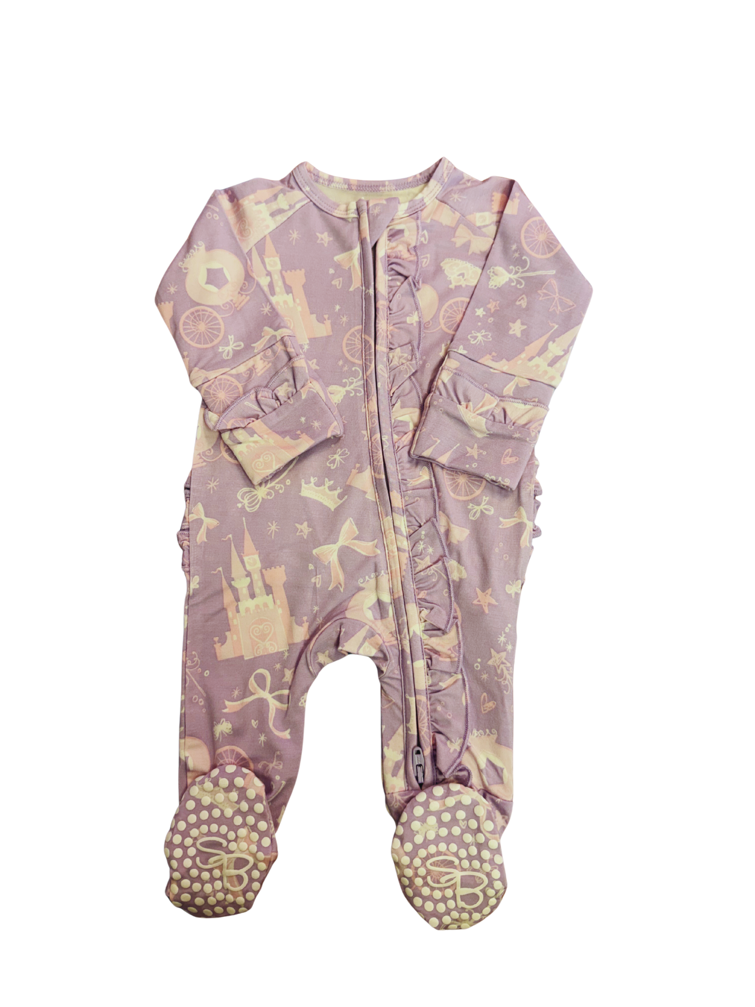 Sweet Bamboo Princess Ruffle Footie