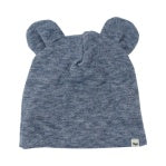 Oh Baby Honeycomb Bear Ear Hat-Denim