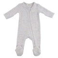 Oh Baby Honeycomb Zipper Footie with Pocket - Lilac Rose