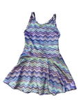 Social Butterfly Glitter Zig Zag Dress